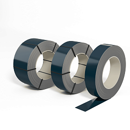 Лента оцинкованная (Штрипс) 0,9 мм (RAL 5020) с полимерным покрытием (полиэстер)