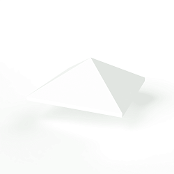 Колпак на столб стандартный оцинкованный с полимерным покрытием до 800мм RAL 9003