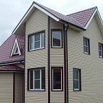 Металлосайдинг Экобрус оцинкованный с полимерным покрытием 0,45x345мм  RAL 3003