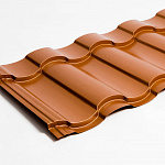 Металлочерепица Kredo оцинкованная с полимерным покрытием 0,45х1190мм RAL 9003