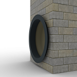 Откос радиусный 0,4 мм (RAL 7016) c порошковым покрытием