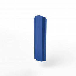 Штакетник оцинкованный с полимерным покрытием П-образный фигурный 0,5х100мм RAL 5005