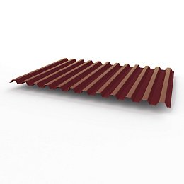 Профнастил С21 0,45х1051мм (RAL 3005) оцинкованный, с полимерным покрытием (полиэстер)