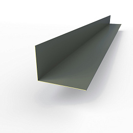 Планка угла внутренняя RAL 7012 оцинкованная c порошковым покрытием 0,45мм