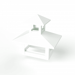 Дымник на трубу двойной оцинкованный с полимерным покрытием до 2400мм RAL 9003