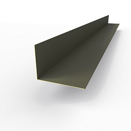 Планка угла внутренняя RAL 7022 оцинкованная c порошковым покрытием 0,45мм