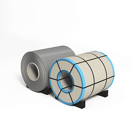 Рулон оцинкованный 0,6х1250мм (RAL 9022) с полимерным покрытием (полиэстер)