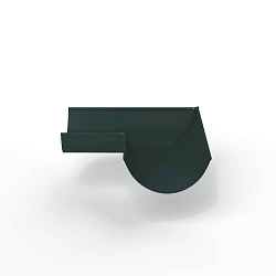 Угол 90 градусов водосточного желоба оцинкованный порошок ф150х400х400мм RAL 6012