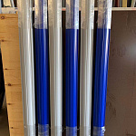 Штакетник полукруглый металлический оцинкованный с полимерным покрытием 0,4х100мм полукруглый фигурный RAL 1014