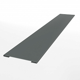 Планка стыковочная для металлосайдинга экобрус оцинкованная с порошковым покрытием 0,45мм ширина менее 625 мм RAL 7005