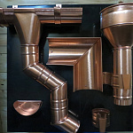 Желоб водосточный медный ф180х2000мм