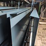 Карнизная планка RAL 7000 оцинкованная c порошковым покрытием 0,45мм