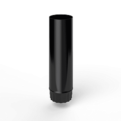 Труба водосточная оцинкованная порошок ф90х1250мм RAL 9005