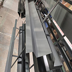 Карнизная планка RAL 7046 оцинкованная c порошковым покрытием 0,45мм