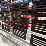 Вентиляционная решетка 700х700 наружная оцинк. порошок 0.7мм RAL 8017