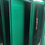 Фасадная металлокассета закрытого типа оцинкованная с порошковым покрытием 0,7x820х370мм RAL 6016 Бирюзово-зелёный