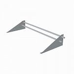 Снегозадержатель трубчатый плоскоовальный 3000мм универсальный 25-1,2-2,0-4 оцинкованная сталь с порошковым покрытием RAL 7040