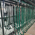 Крепление желоба водосточного c порошковым покрытием ф150x350мм RAL 6005