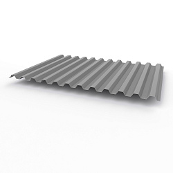 Профнастил С21 0,35х1051мм (RAL 7030) оцинкованный, с полимерным покрытием (полиэстер)