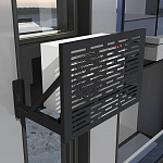 Корзина для кондиционера c перфорацией Lve без боковых панелей Тип 4 все цвета RAL