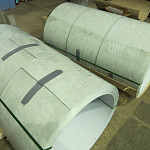 Лист оцинкованный 0,8х1250мм (RAL 9002) с полимерным покрытием (полиэстер)