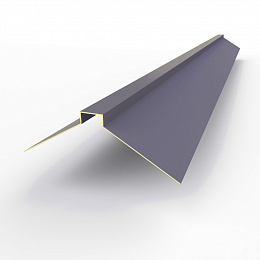 Конек фигурный 0,45 мм RAL 4012 оцинкованный, с порошковым покрытием