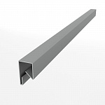 Планка П-образная для забора оцинкованная с порошковым покрытием 0,45мм ширина более 625 мм RAL 9003