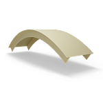 Парапет радиусный 0,5 мм (RAL 1014) полиэстер