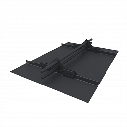 Снегозадержатель трубчатый круглый 3000мм фальц 25-1,2-2,0-3 холоднокатанная сталь с порошковым покрытием RAL 7024