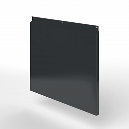 Фасадная металлокассета закрытого типа оцинкованная с порошковым покрытием 0,7x545х1170мм RAL 7021 Чёрно-серый