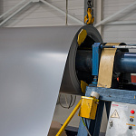 Лист оцинкованный 0,3х1250мм (RAL 7001) с полимерным покрытием (Полиэстер)