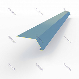 Карнизная планка RAL 5024 оцинкованная c порошковым покрытием 0,45мм