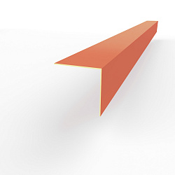 Планка угла внешнего RAL 3022 оцинкованная c порошковым покрытием 0,45мм