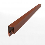 Планка П-образная для забора 0,45мм RAL 8004 оцинкованная порошок ширина более 625 мм