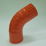 Колено водосточное оцинкованное порошок ф150мм RAL 8000