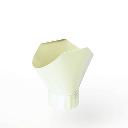 Воронка желоба оцинкованная накладная порошок ф180мм RAL 9016