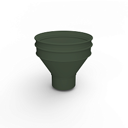 Воронка водосточная ф100х350мм (RAL 6007) водосборная, c порошковым покрытием