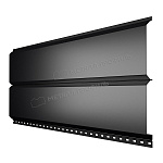 Сайдинг МЕТАЛЛ ПРОФИЛЬ Lбрус-15х240 (ПЭ-01-9005-0.45)