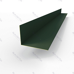 Планка угла внутренняя RAL 6009 оцинкованная c порошковым покрытием 0,45мм