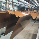 Парапет плоский RAL 8011 полиэстер 0,7 мм