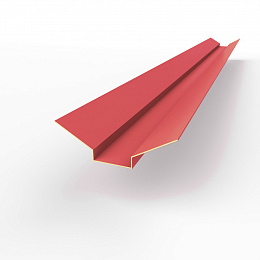 Ендова верхняя фигурная 0,45 мм (RAL 3017) оцинкованная c порошковым покрытием