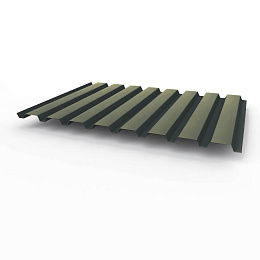 Профнастил оцинкованный с полимерным покрытием С20 Grand line Optima 0,45х1165мм RAL 7005