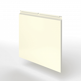 Фасадная металлокассета закрытого типа оцинкованная с порошковым покрытием 0,7x600х600мм RAL 1013 Жемчужно-белый