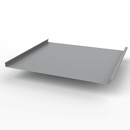 Фальц двойной стоячий оцинкованный с полимерным покрытием 0,45х625мм RAL 7004