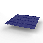 Металлочерепица Монтеррей классик оцинкованная с полимерным покрытием 0.5x1180мм  RAL 5002