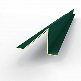 Планка снегозадержания (RAL 6005) оцинкованная, c полимерным покрытием 0,45 мм