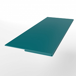 Планка финишная 0,45 мм (RAL 5021) оцинкованная, с порошковым покрытием