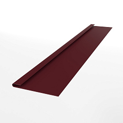Планка завершающая для металлосайдинга экобрус оцинкованная с порошковым покрытием 0,45мм ширина менее 625 мм RAL 3005