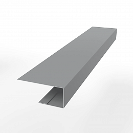 Планка завершающая (RAL 7004) с порошковым покрытием 0,45 мм (ширина более 625 мм)