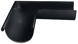 Угол желоба 90гр. внешний оцинкованный Grand Line Optima ф125х345мм RAL 7024